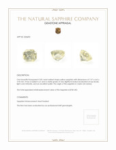 2.85 Ct. Yellow Sapphire from Ceylon (Sri Lanka) Appraisal