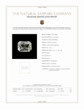12.12 Ct. White Sapphire from Ceylon (Sri Lanka) Scan Report