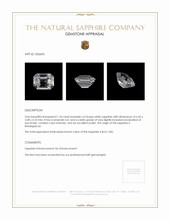 1.34 Ct. White Sapphire from Madagascar Appraisal