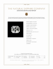 1.32 Ct. White Sapphire from Africa Scan Report