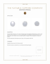 1.55 Ct. Sapphire from Ceylon (Sri Lanka) Appraisal