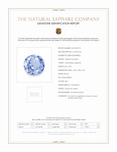 0.55 Ct. Blue Sapphire from Ceylon (Sri Lanka) Scan Report