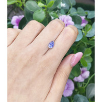 1.45 Ct. Purplish Blue Sapphire from Ceylon (Sri Lanka) Life Style