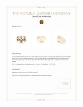 1.09 Ct. Peach Sapphire from Ceylon (Sri Lanka) Appraisal