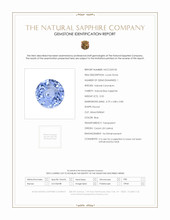 0.50 Ct. Blue Sapphire from Ceylon (Sri Lanka) Scan Report