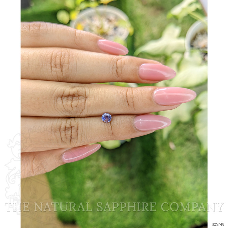 0.44 Ct. Bluish Purple Sapphire from Ceylon (Sri Lanka)