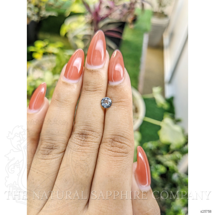 0.76 Ct. Bluish Grey Sapphire from Ceylon (Sri Lanka)