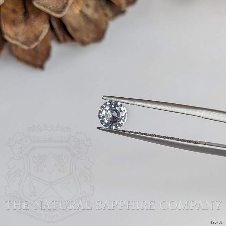 0.76 Ct. Bluish Grey Sapphire from Ceylon (Sri Lanka)