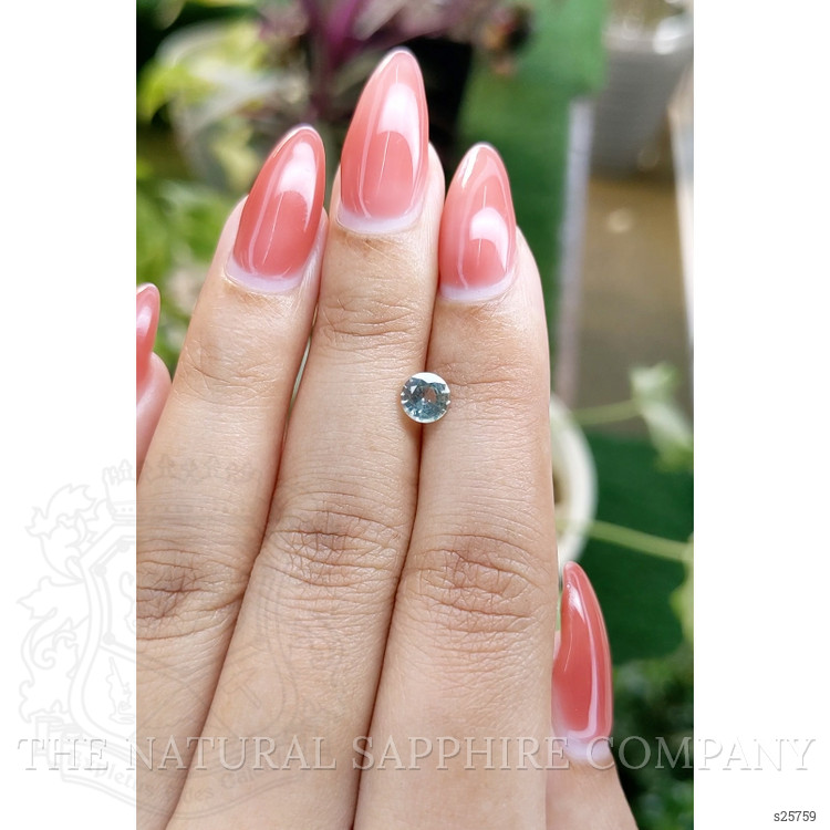 0.67 Ct. Bluish Green Sapphire from Ceylon (Sri Lanka)