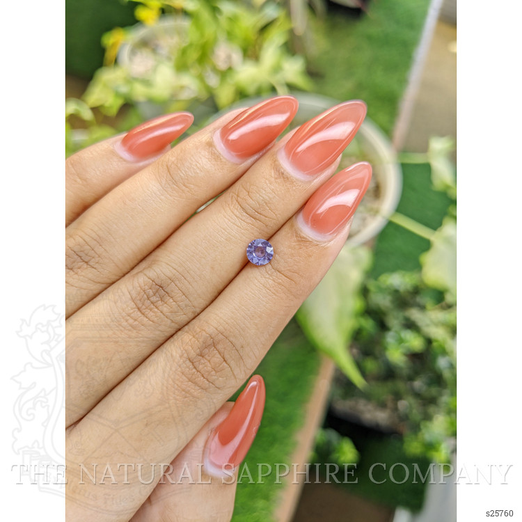 0.63 Ct. Purple Sapphire from Ceylon (Sri Lanka)