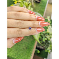 0.79 Ct. Purple Sapphire from Ceylon (Sri Lanka) Life Style
