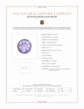 0.56 Ct. Bluish Purple Sapphire from Ceylon (Sri Lanka) Scan Report