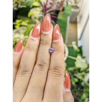 0.56 Ct. Bluish Purple Sapphire from Ceylon (Sri Lanka) Life Style