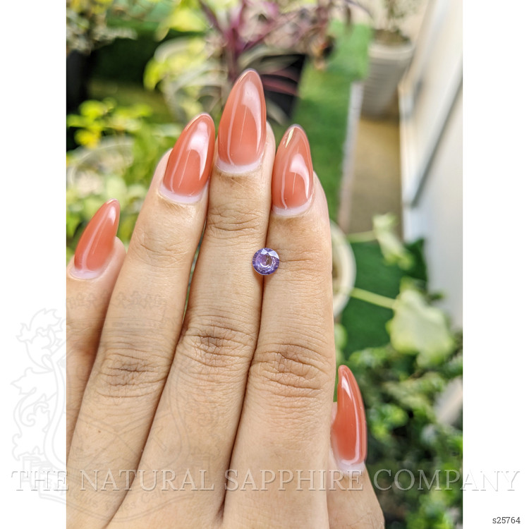 0.56 Ct. Bluish Purple Sapphire from Ceylon (Sri Lanka)