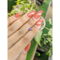 0.56 Ct. Bluish Purple Sapphire from Ceylon (Sri Lanka) Life Style