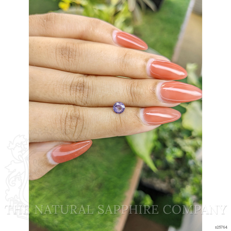 0.56 Ct. Bluish Purple Sapphire from Ceylon (Sri Lanka)