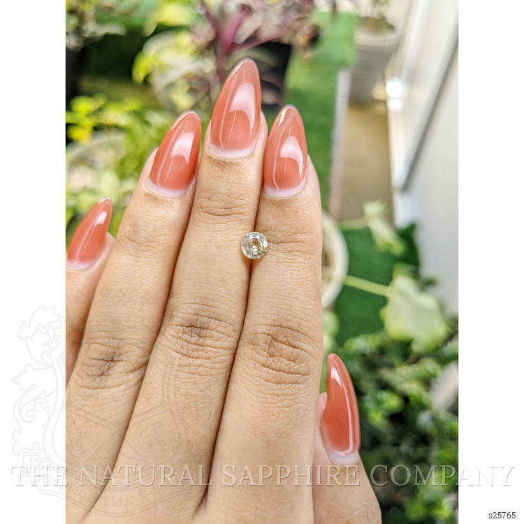 0.66 Ct. Yellow Sapphire from Ceylon (Sri Lanka)