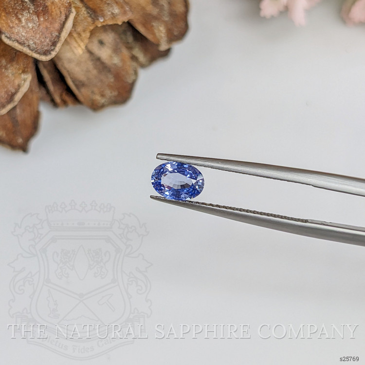 0.73 Ct. Blue Sapphire from Ceylon (Sri Lanka)