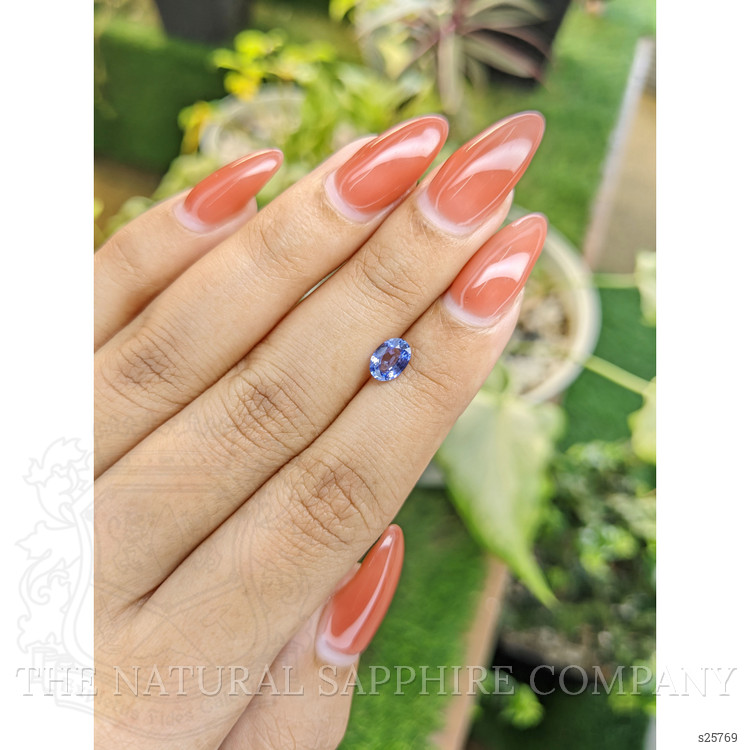 0.73 Ct. Blue Sapphire from Ceylon (Sri Lanka)