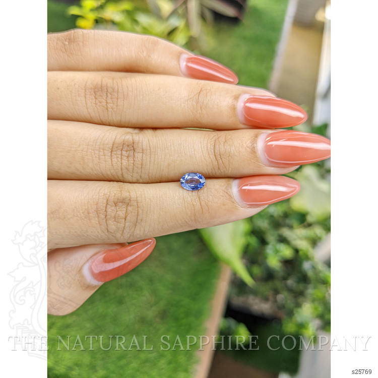 0.73 Ct. Blue Sapphire from Ceylon (Sri Lanka)