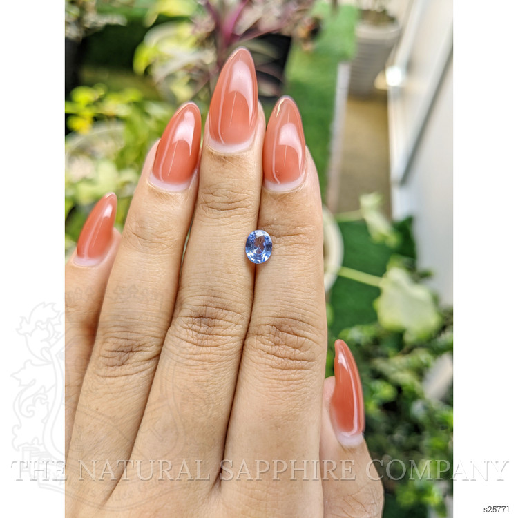 0.80 Ct. Blue Sapphire from Ceylon (Sri Lanka)