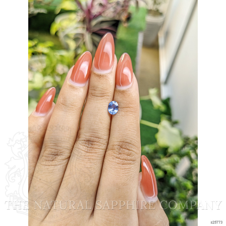 0.72 Ct. Blue Sapphire from Ceylon (Sri Lanka)