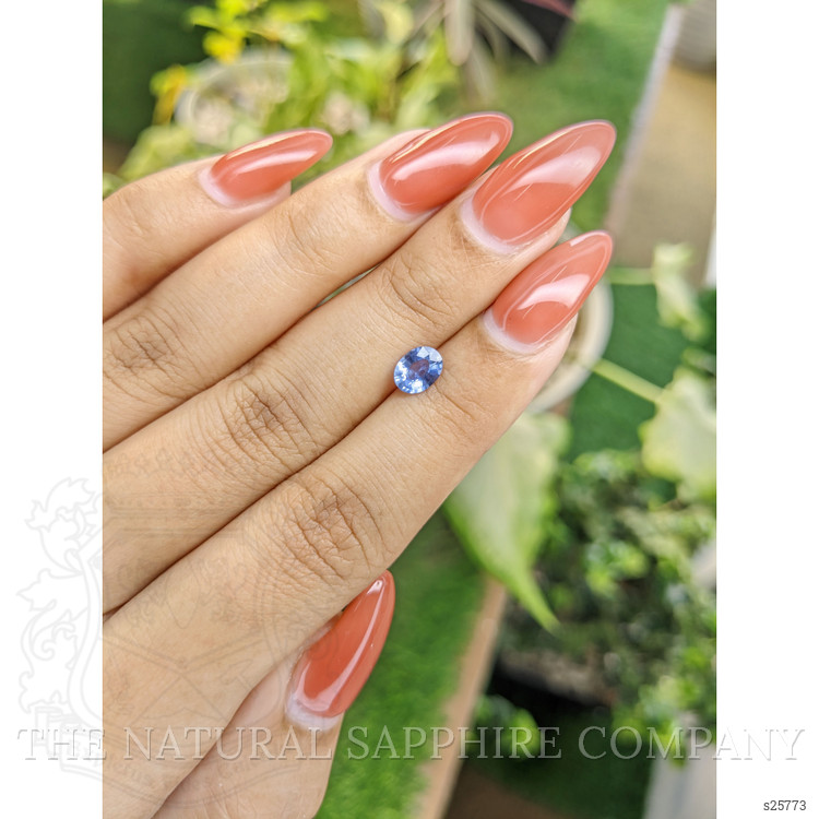 0.72 Ct. Blue Sapphire from Ceylon (Sri Lanka)