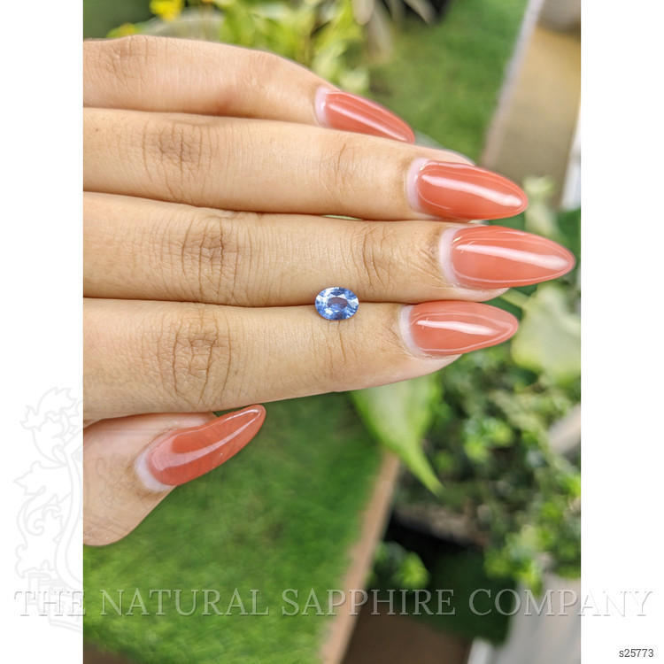 0.72 Ct. Blue Sapphire from Ceylon (Sri Lanka)