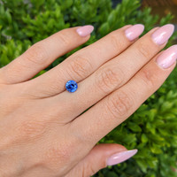 1.25 Ct. Blue Sapphire from Ceylon (Sri Lanka) Life Style