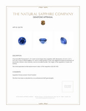1.47 Ct. Blue Sapphire from Ceylon (Sri Lanka) Appraisal