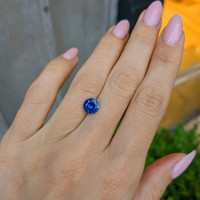 1.59 Ct. Blue Sapphire from Ceylon (Sri Lanka) Life Style