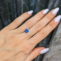 1.29 Ct. Blue Sapphire from Ceylon (Sri Lanka) Life Style