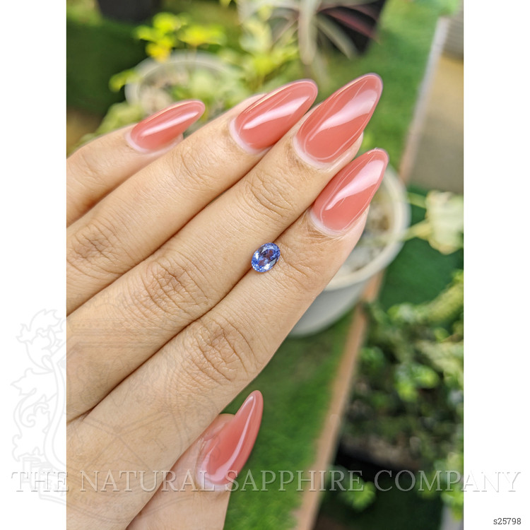 0.71 Ct. Blue Sapphire from Ceylon (Sri Lanka)