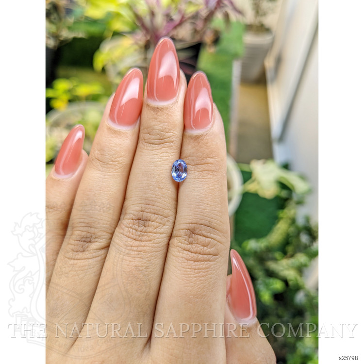 0.71 Ct. Blue Sapphire from Ceylon (Sri Lanka)