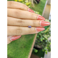 0.75 Ct. Bluish Purple Sapphire from Ceylon (Sri Lanka) Life Style