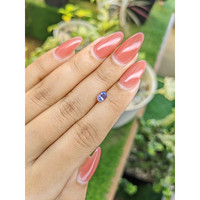 0.75 Ct. Bluish Purple Sapphire from Ceylon (Sri Lanka) Life Style