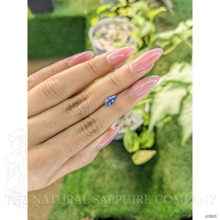 0.67 Ct. Blue Sapphire from Ceylon (Sri Lanka)