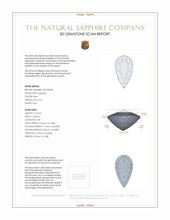 0.67 Ct. Blue Sapphire from Ceylon (Sri Lanka) 3 D Scan Report