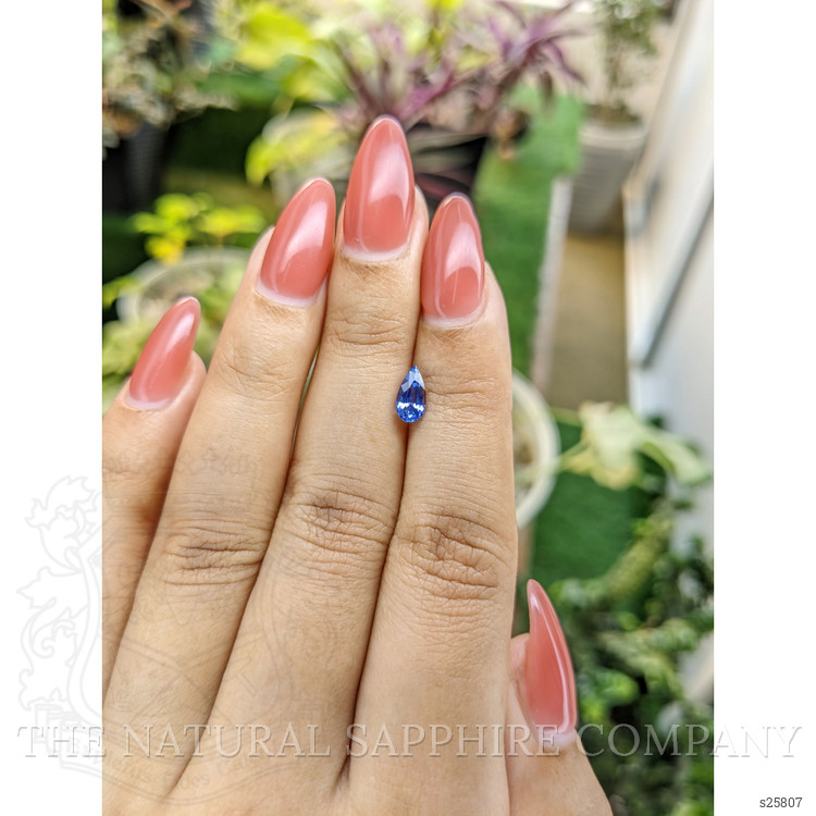 0.76 Ct. Blue Sapphire from Ceylon (Sri Lanka)