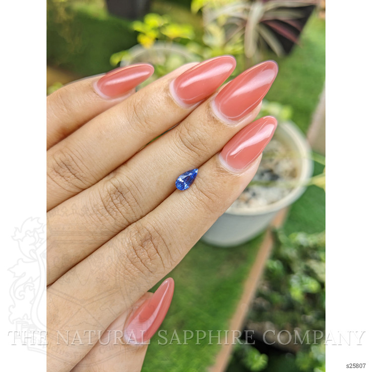 0.76 Ct. Blue Sapphire from Ceylon (Sri Lanka)