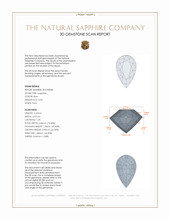 0.55 Ct. Blue Sapphire from Ceylon (Sri Lanka) 3 D Scan Report