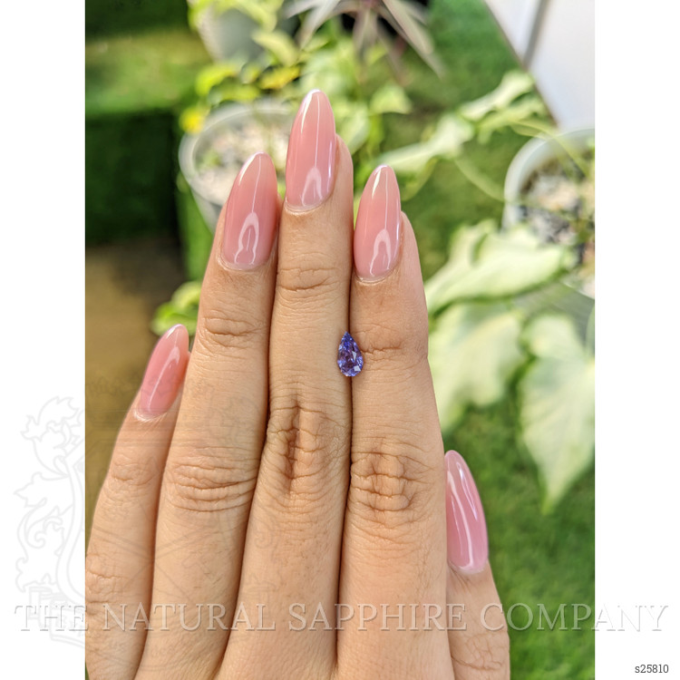 0.65 Ct. Violet Sapphire from Ceylon (Sri Lanka)