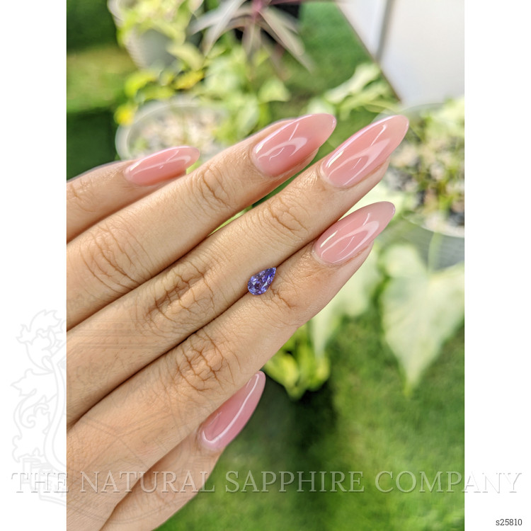 0.65 Ct. Violet Sapphire from Ceylon (Sri Lanka)