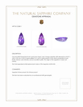 0.69 Ct. Color Change Sapphire from Ceylon (Sri Lanka) Appraisal