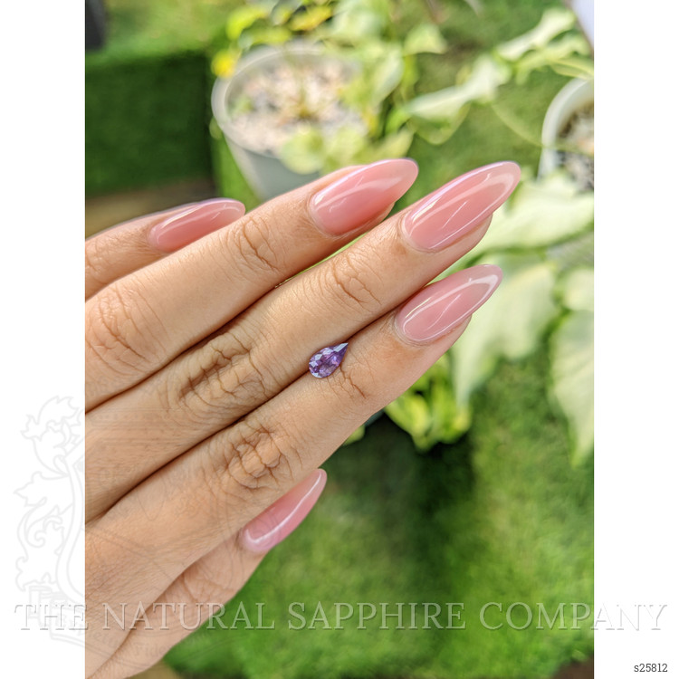 0.65 Ct. Purple Sapphire from Ceylon (Sri Lanka)