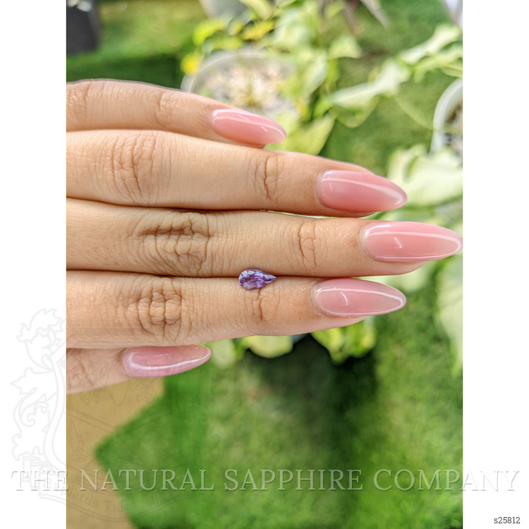 0.65 Ct. Purple Sapphire from Ceylon (Sri Lanka)