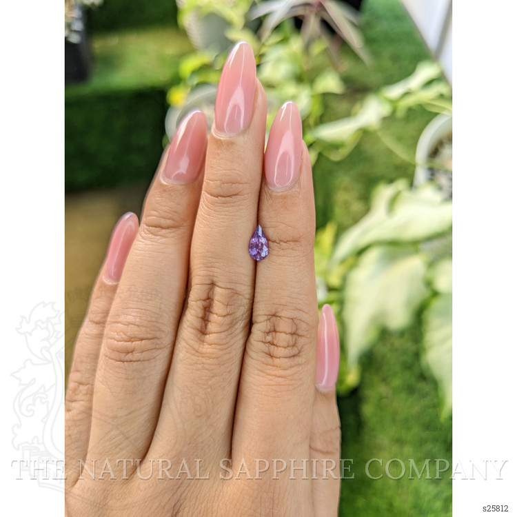 0.65 Ct. Purple Sapphire from Ceylon (Sri Lanka)