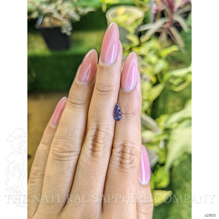 0.91 Ct. Bluish Purple Sapphire from Ceylon (Sri Lanka)