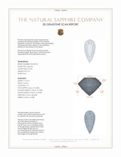 0.91 Ct. Bluish Purple Sapphire from Ceylon (Sri Lanka) 3 D Scan Report