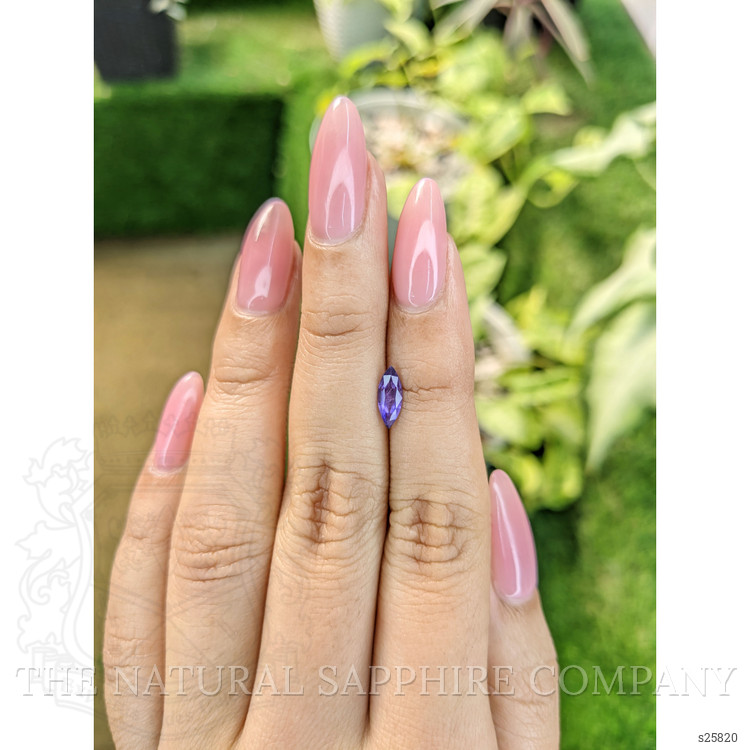 0.60 Ct. Purple Sapphire from Ceylon (Sri Lanka)